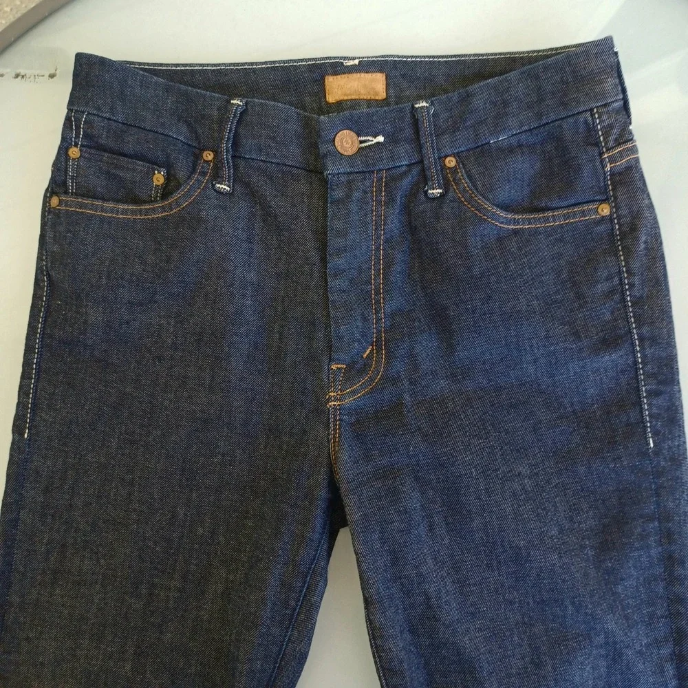 Mother Denim Skinny Jeans Dark Indigo Wash Size 28 Made in USA‎ High Rise